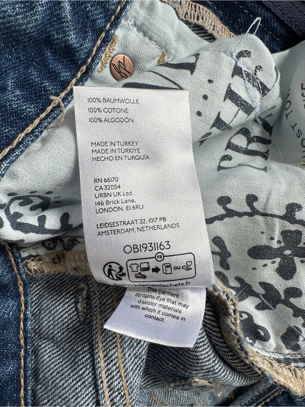 NWT We The Free Bodie Blue Ghost Town High Rise Long Shorts - 26